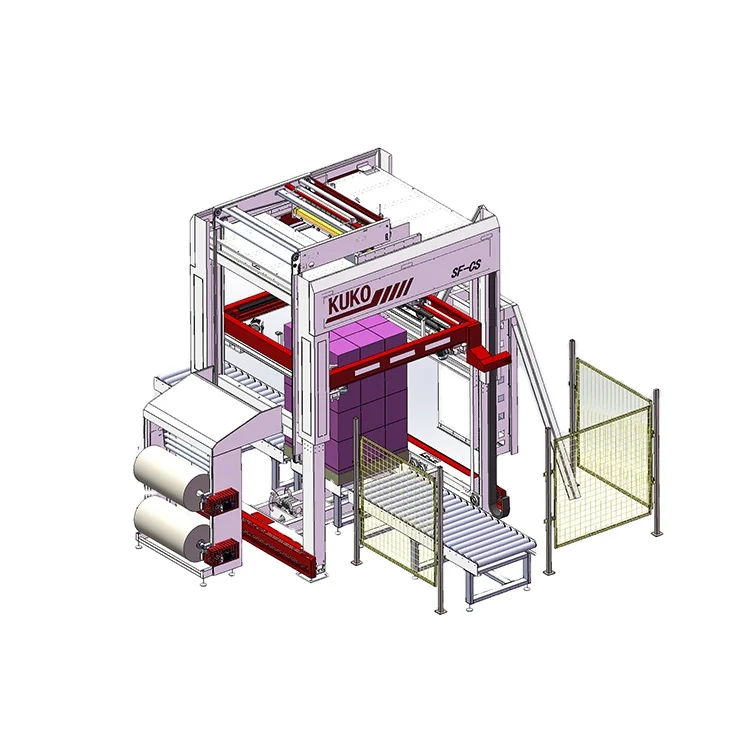 SF-CS hot sale Full Automatic PE Film Shrink Stretch Wrapping machine