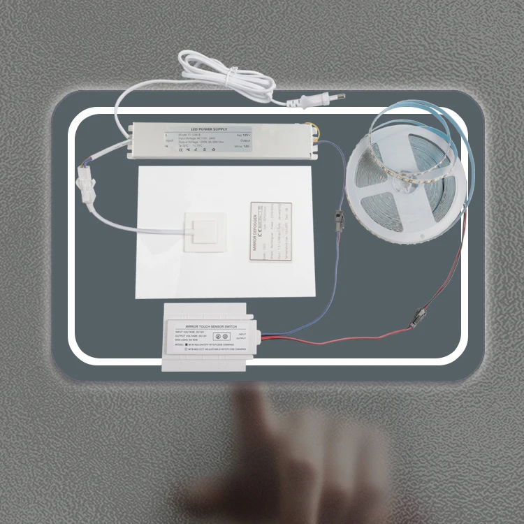 FICLUX 5A 60W Stepless Dimmer Multifunctional touch mirror sensor switch LED light dimming touch sensor switch