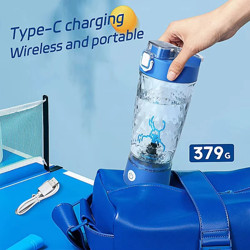Wholesale Model  Sports  Electric Shaker Cup Automatic Blender Rechargeable Protein Powder Shaker Bottle