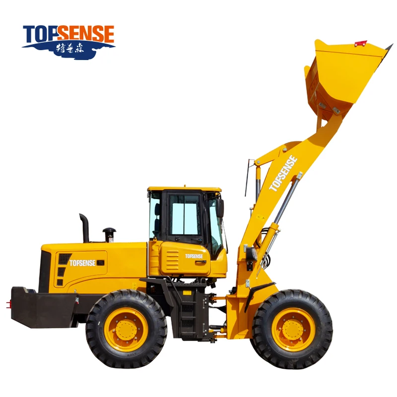 2024 hot sale mini wheel loader diesel  high lift 2.5m  wheel loader bucket