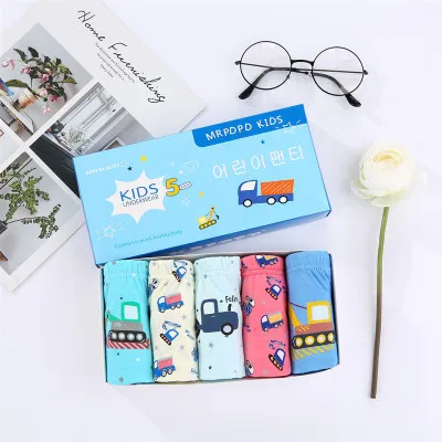 New Arrival Korean Briefs For Men Printed Cute Kids Boy Underwear For Stock lot