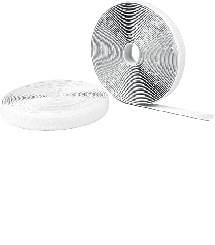 Highly adhesive suit for variety industrial domestic uses white self-adhesive double-sided nylon patch Adhesive hook loop