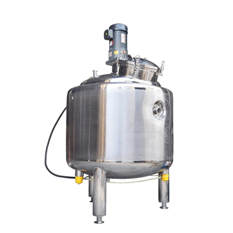 Hot Sale Electric Heated Stainless Steel Stirred Tank Jacketed Dish Washing Mixing Tank With Homogenizer