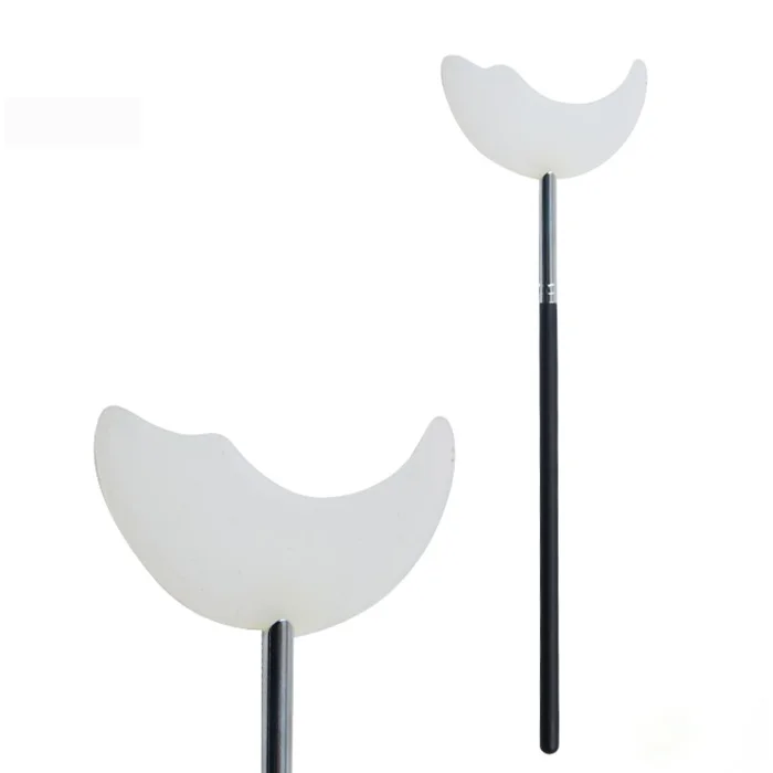 Wholesale Moon shape Silicone Mascara & Shadow Shield brush ,silicone brush for makeup