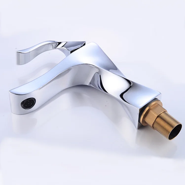 Hot selling zinc alloy wire drawing basin faucet basin hot water cold water bath mixed outlet ceramic spool