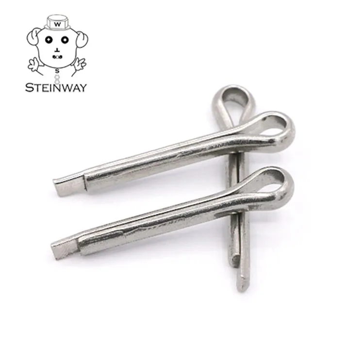 Пользовательские штифты ISO1234, штифты из нержавеющей стали с плоской головкой и упорным кольцом для E-образного зажима