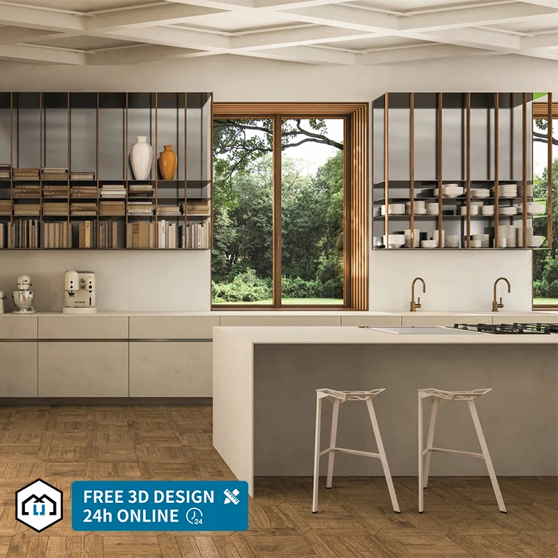 automatic Luxury Modular Cabinet Personalized Factory Price Modern Kitchen Furniture Luxury Wooden Kitchen Cabinet