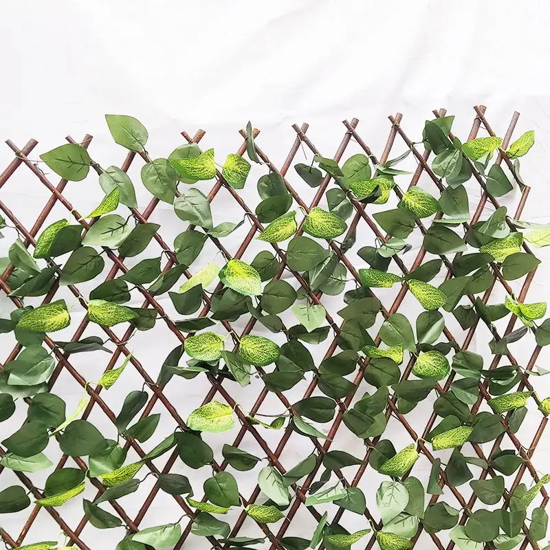 Garden Artificial Screening Expanding Trellis Wall Fence Privacy Ivy Leave