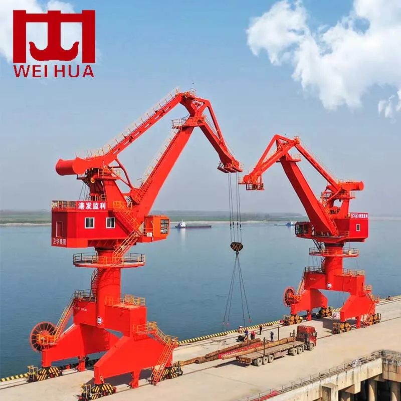 Crane portal 40t four link harbour jib portal crane marine dock crane