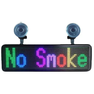 Smart App Programmable Hd Pixels Diy 4-Word P4.75-16X64 Rgb Conference Table Car Led Full-Color Display Oem Factory Wholesale