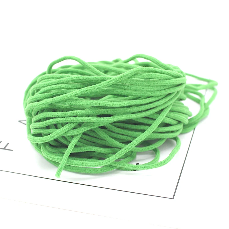 
Manufacture Adjustable Round Type Elastic Mask Earloop For Nonwoven Face Mask Ear Loop 