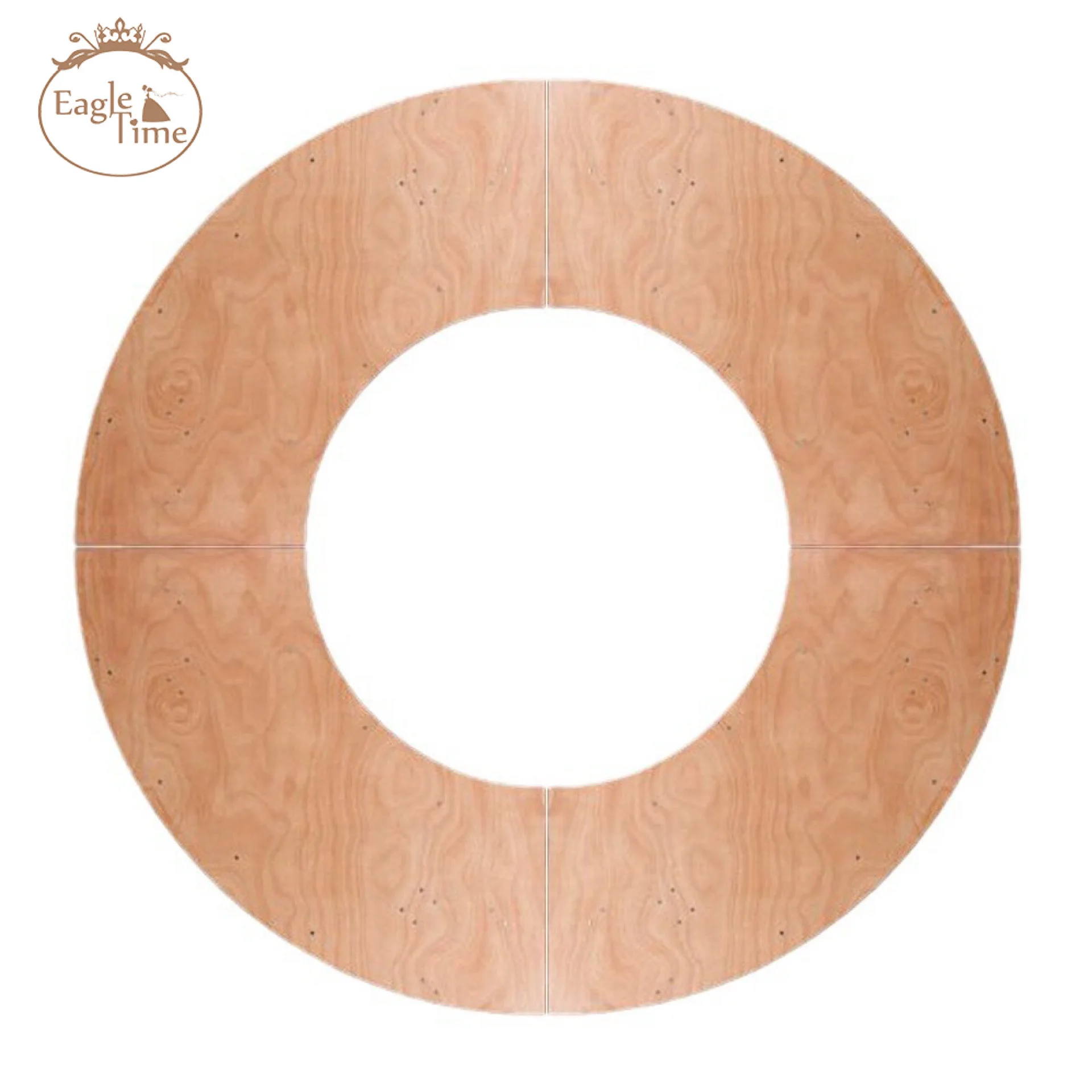 2024 Hot Selling Wood Wedding Event Wooden Table Curved Shape Solid Wood Tables for Events