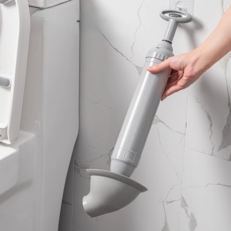 FF2190 Manual Sewer Drain Toilet Clog Remover Tools Sink Cleaner High Pressure Air Drain Blaster Bathroom Toilet Plunger