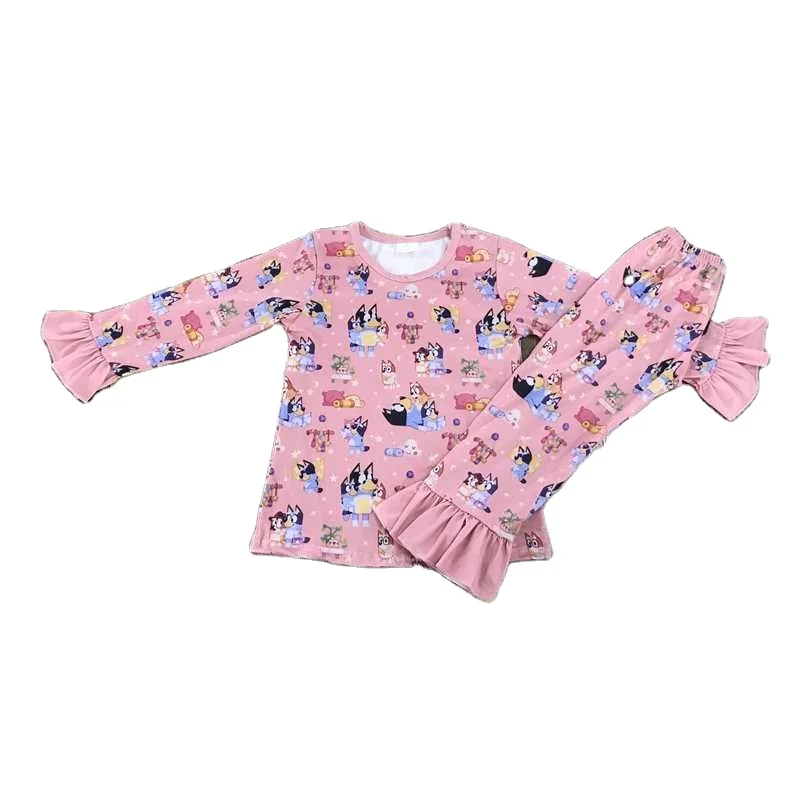 Wholesale New Arrivals Pajamas Full Print Family Adult Kids Baby Dots Sleepwear Xmas Nightwear Christmas Matching Pajamas