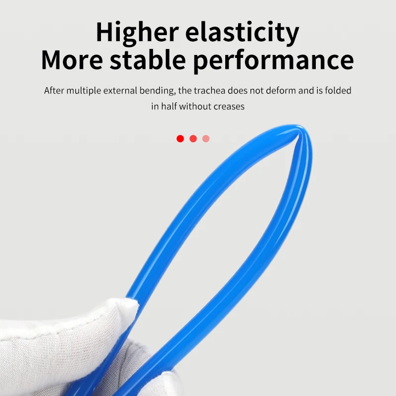 GEYA Pneumatic Parts Nylon Material Air Flexible Polyurethane PU Tube Fittings Pneumatic color Pipe