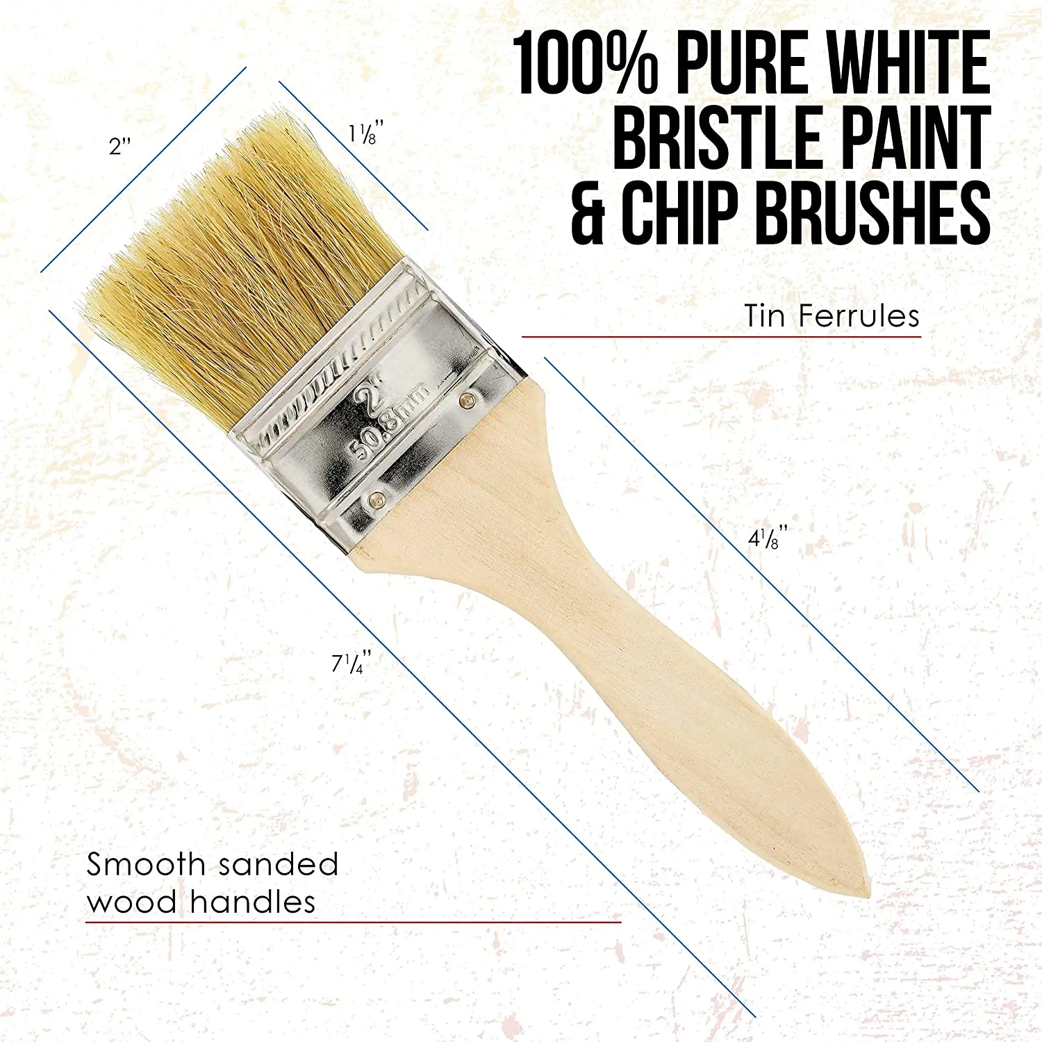 PEX high quality natural bristle wooden handle paint brush from paint brush