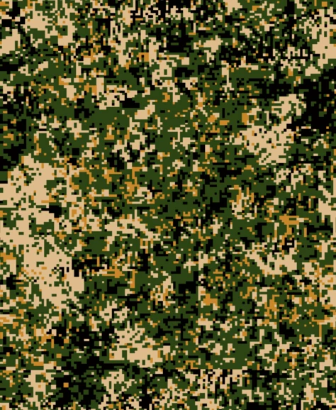 Polyester cotton herringbone fabric with digital camouflage for army uniform