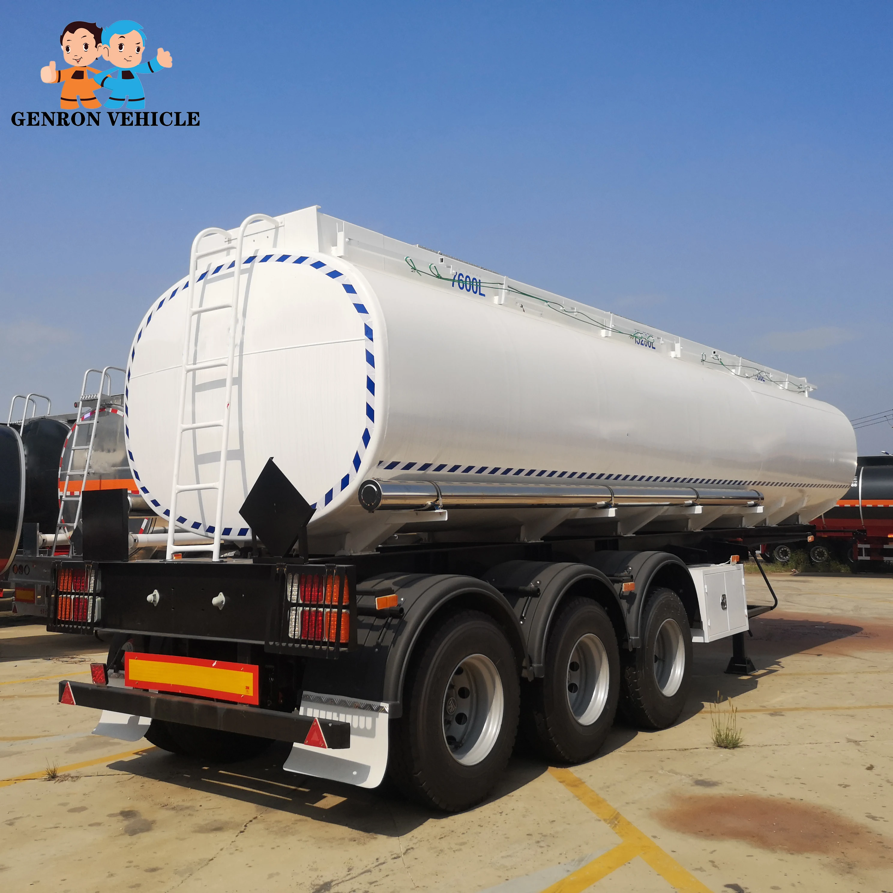 36000L 3 axles  Chemical Liquid Tank Trailer Methanol  Ethanol tanker semi trailer tank truck trailer export to Saudi Arabia
