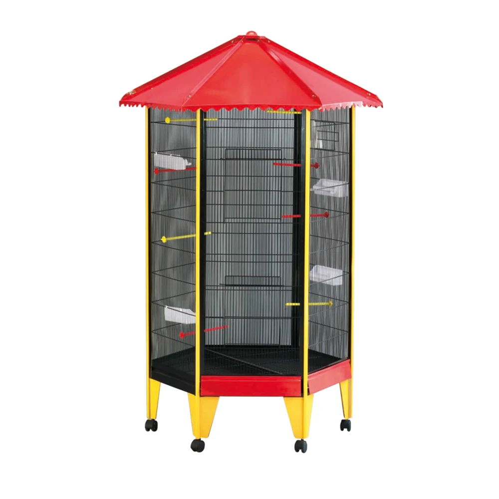 New Arrival Pet Products Spot Large Parrot Bird Cage Metal Encryption Wire Bird Cage Large BirdCage