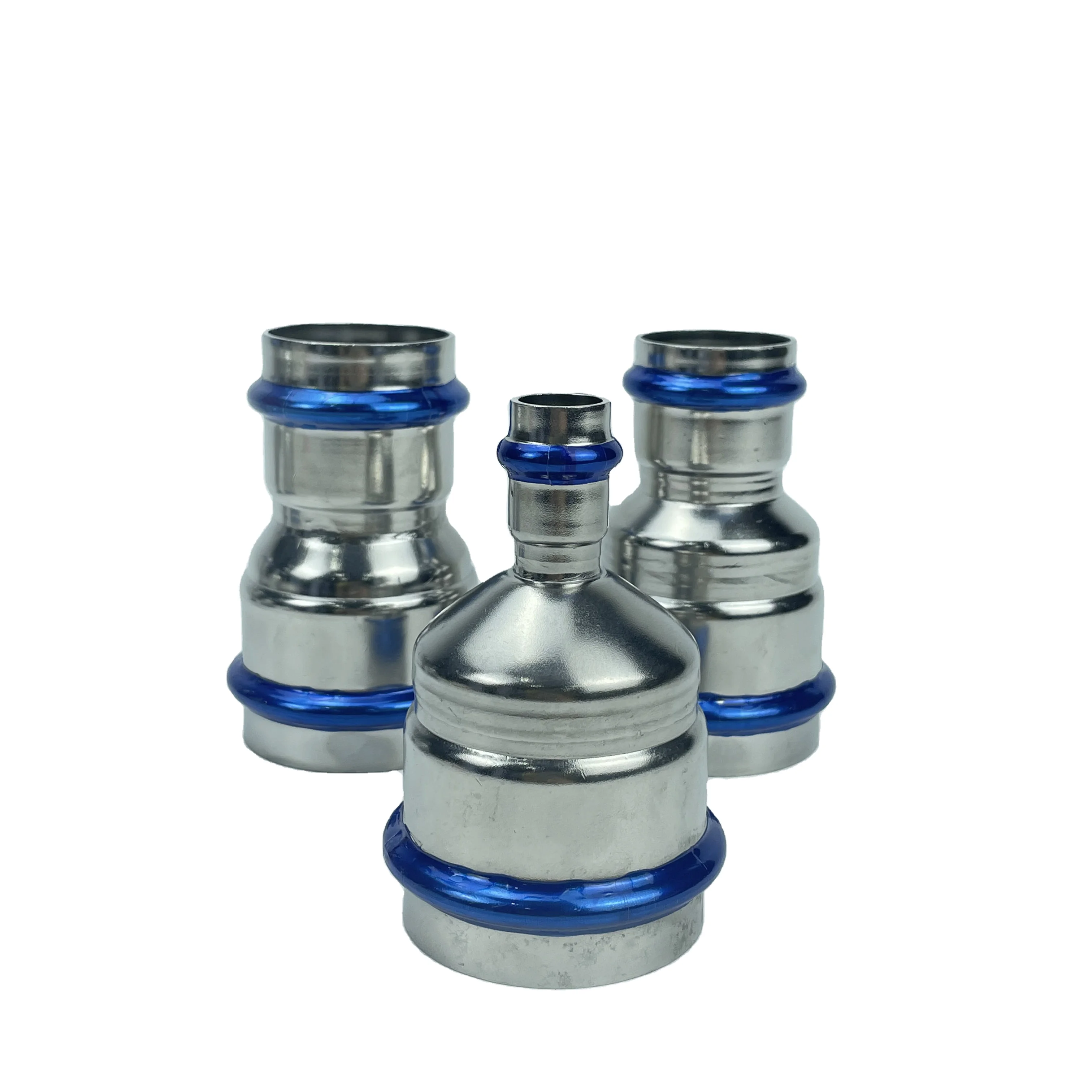 DVGW 304 316L Превосходное качество M typeV профиль из нержавеющей стали пресс-фитинг редуктор с простым концом