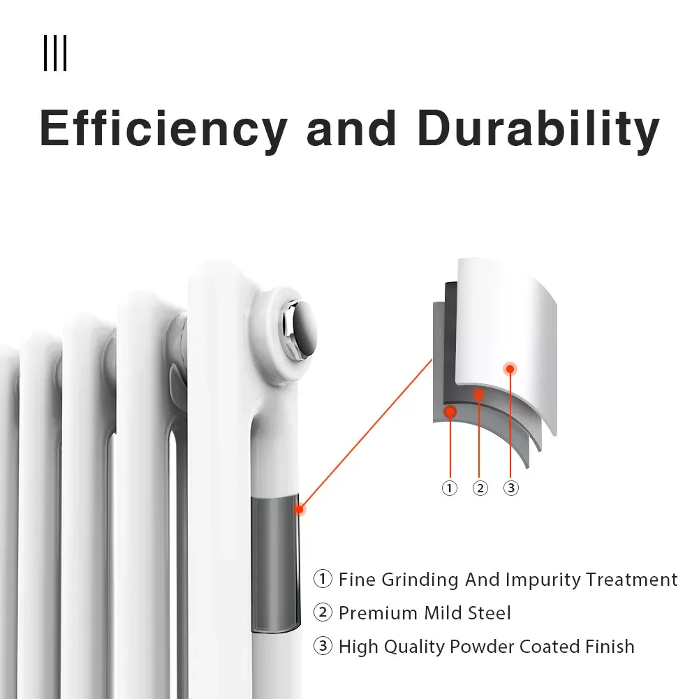 Steel Column Radiator Popular Styles Mild Steel European Style Hot Water Heater Radiator for Home Heating System