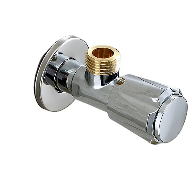 Promotional  Sanitary Faucets Quick Open Polished 90 Degree Angle Valve,  Water Stop Bathroom Angle Valve Brass