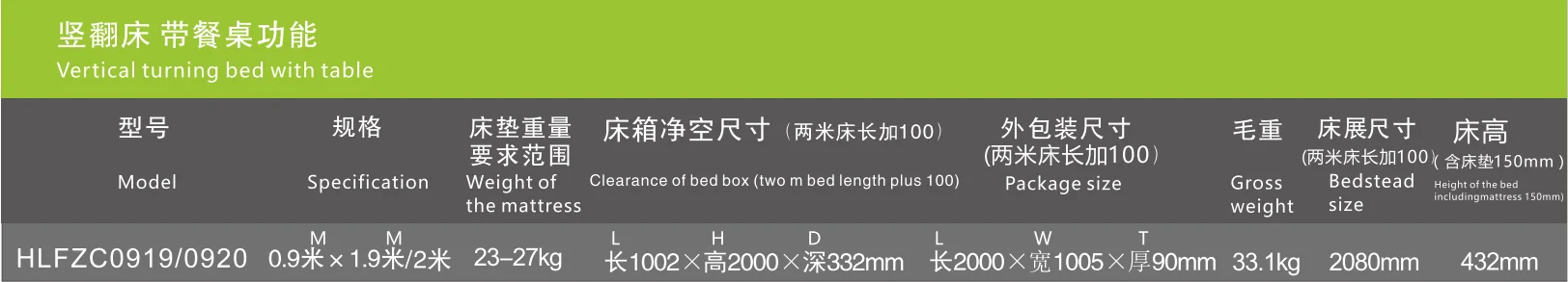E-shining Home Furniture Vertical Wall Bed Hinge Table Murphy Bed Folding Wall Bed mechanism