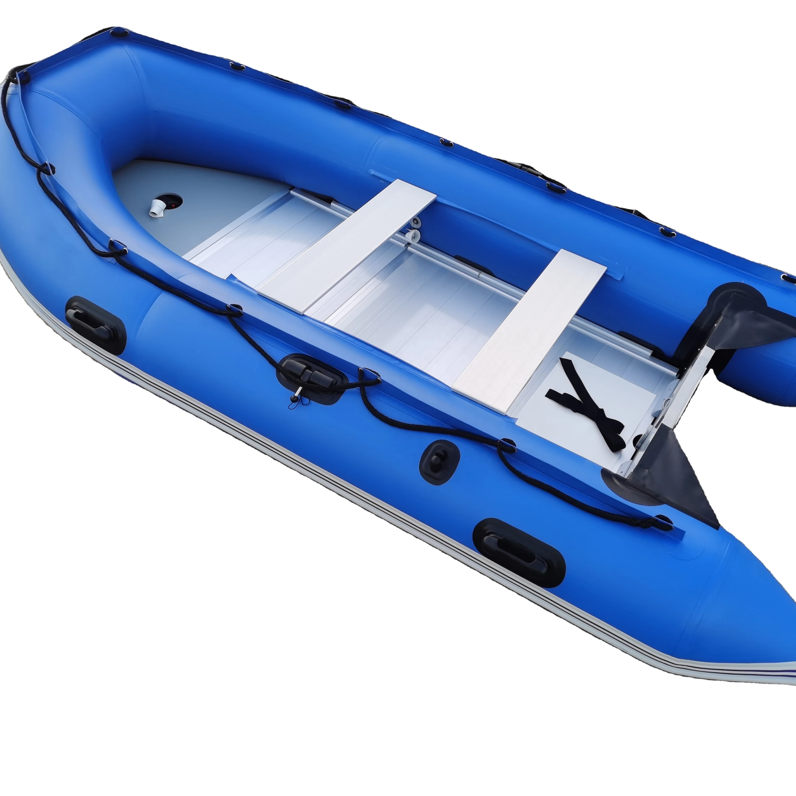 12 feet 360 cm inflatable PVC boat fishing pontoon boat rowing boat