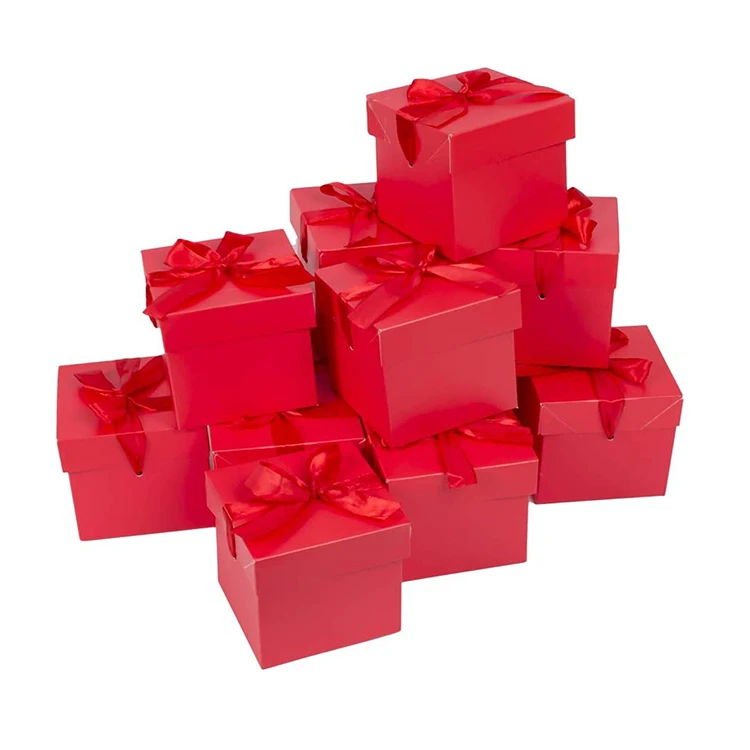 New Trending Pure Color Concise Design Square Gift Box For Sale