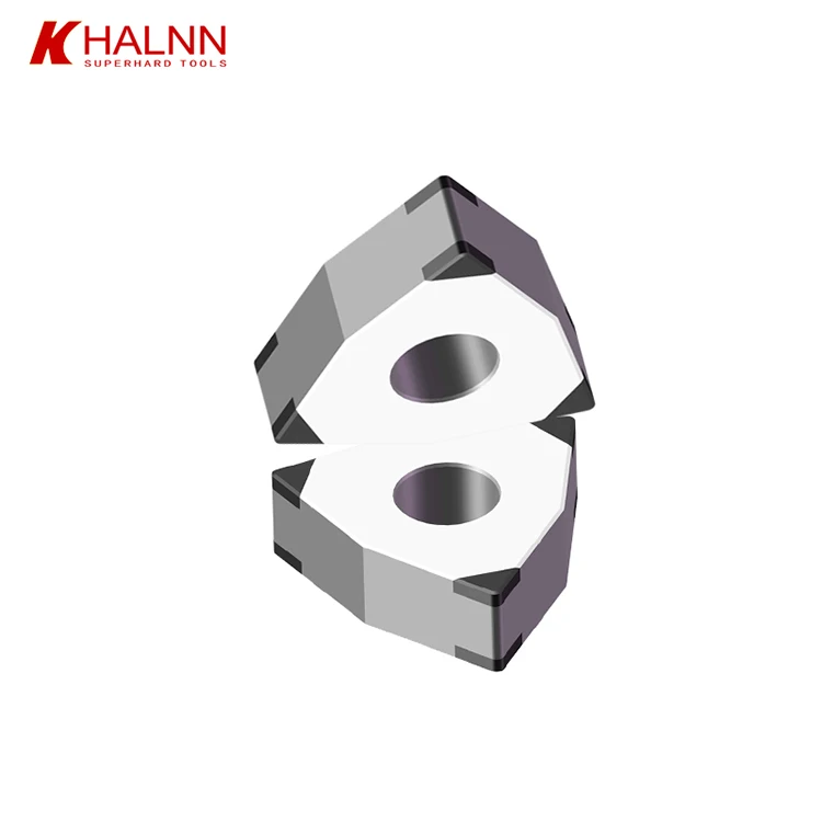 WNGA080404-6S High speed hard cutting gear hardened steel face intermittently machined CBN blade