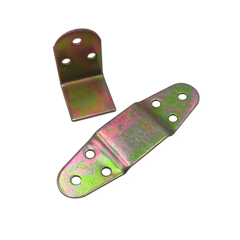 Zinc Plated  Connector L-shaped Cold-rolled Steel Right Angle Code Corner Joint Furniture Connector