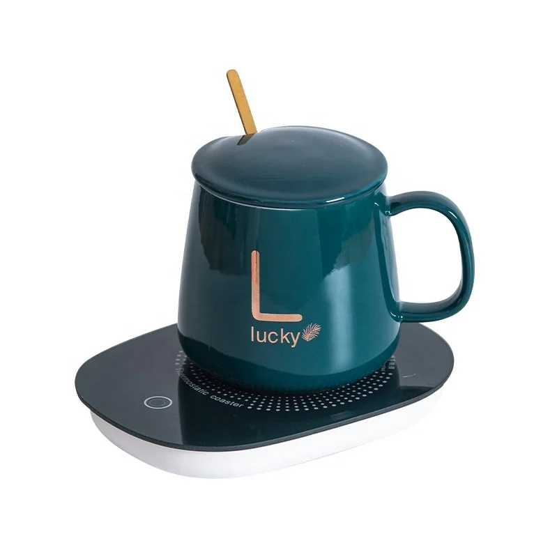 Automatic Thermostatic Ceramic Coffee Mug Warmer for Warming Heating Coffee Beverage Milk Tea and Hot Chocolate