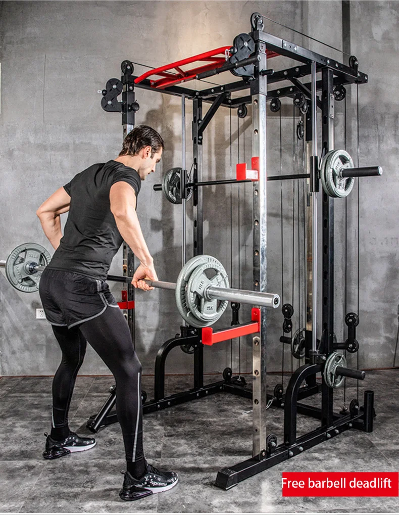 Multifunctional commercial fitness equipment functional trainer squatting frame fitness equipment Smith machine for home gym
