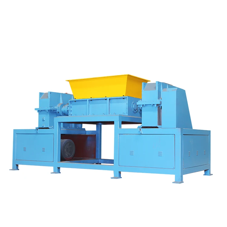 Factory price car tire copper wire animal bone waste metal scrap industrial double shaft shredding machine