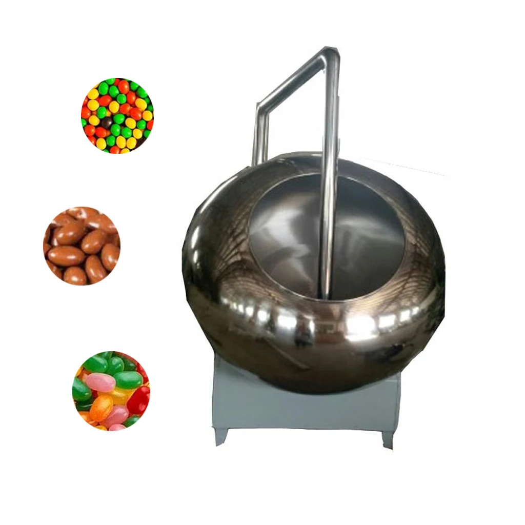 Automatic powder sugar shocolate peanut coating machine/Snack Food Mixing pan drum coater HJ-CM029