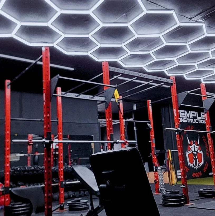 Hexagon LED Car Beauty Lights for  Auto Repair Shop Honeycomb Garage Detailing Work Light Factory Wholesale Custom