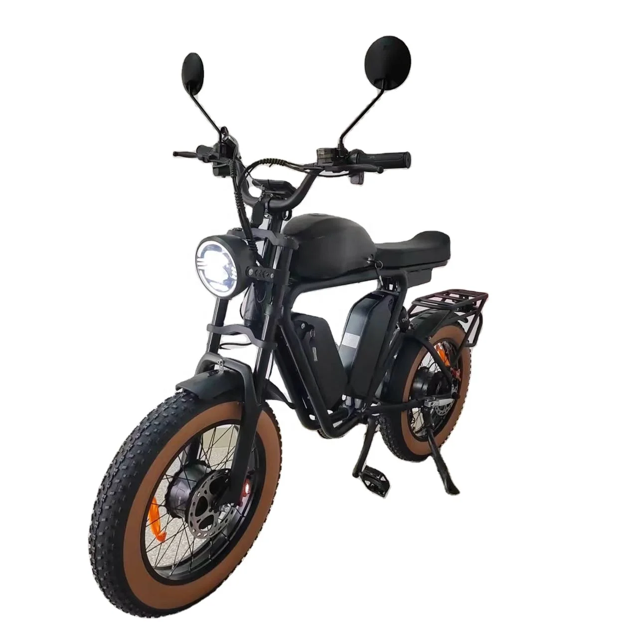 Electric Bike Dual Motor 2000Watt Triple Battery 70Ah48V Oil Brake Full Suspension Fast Fat Tire Electric Bike Dual Motor