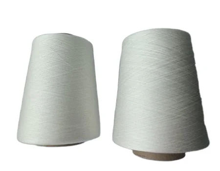 100% Cotton Yarn, 32S Combed Cotton Yarn for Knitting Raw White Color