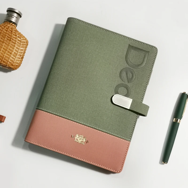 
A5 A4 cute mini PU kraft stone paper leather hardcover pocket spiral diary school custom laptop notebook 