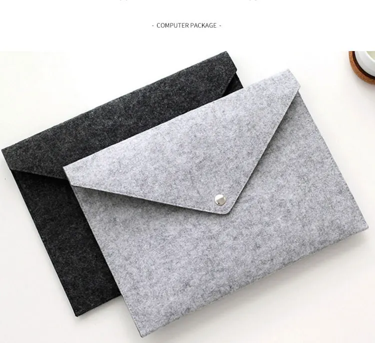 Wholesale durable felt simplicity folder felt document bag for business