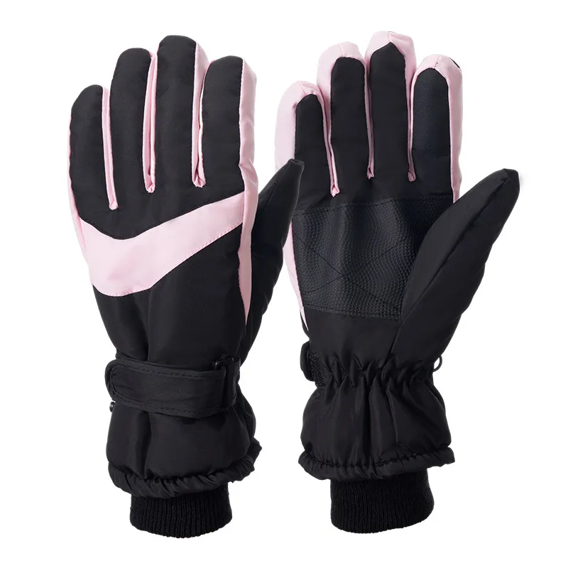 ODM Wholesale Cheap Winter Ski Gloves with Adjustable Wrist Non-slip Snowboarding Gloves Women Hot Selling