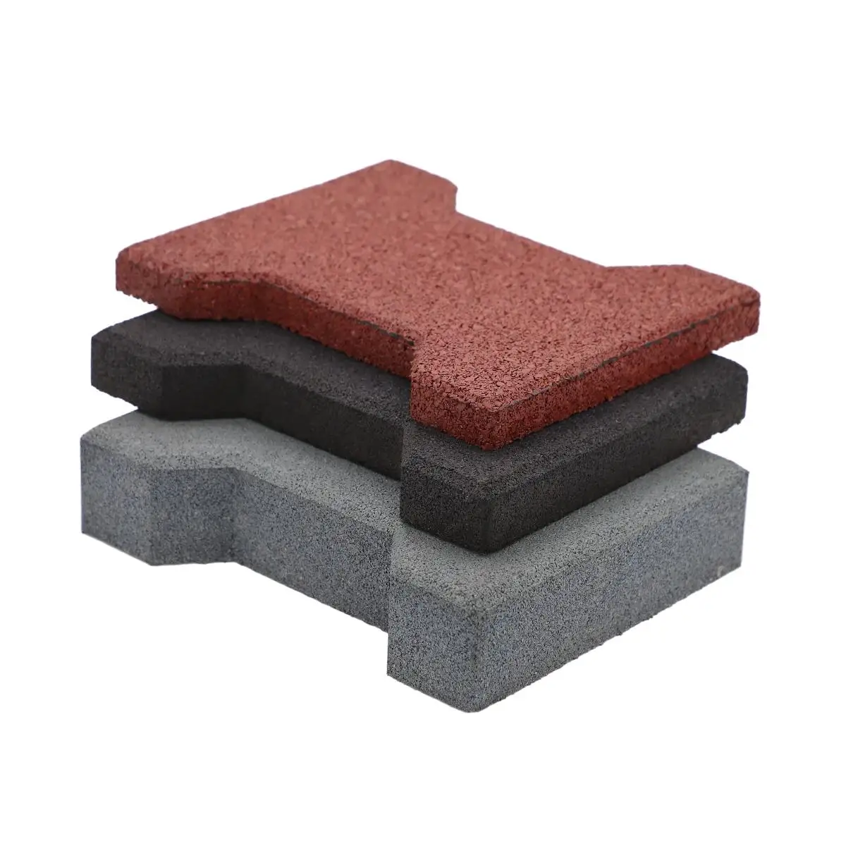 Wholesale Rubber Brick Shape Rubber Paver Manufacturer Rubber Flooring Patio Paver Bricks