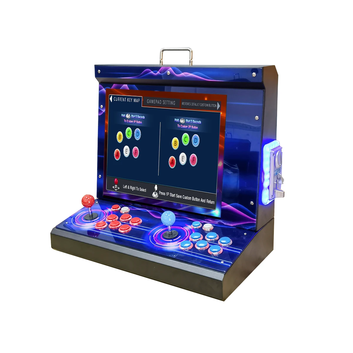 19-inch Coin Operated Classic Arcade Cabinet Fighting Video Game Retro Joystick Bartop Arcade Machine For Sale