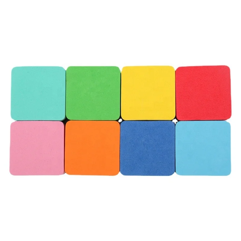 Acrylic Calendar Accessories Eraser Magnets Eraser 5*5*2cm Manufacturer wholesale EVA board rubbing magnetic whiteboard