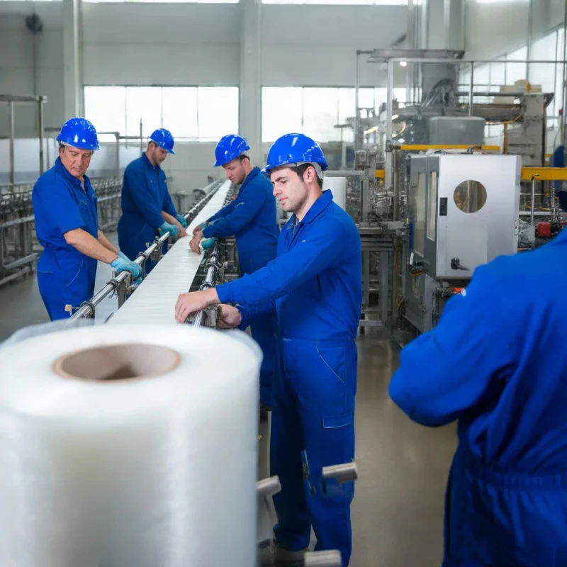 Высокопрочная прозрачная полиэтиленовая стрейч-пленка мягкая Водонепроницаемая Глянцевая Прозрачная бумажная сердцевина рулоны поддонов выдувное формование