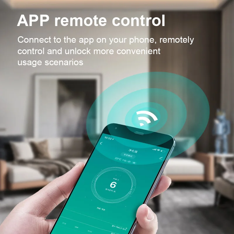 Whole sale good price WIFI smart app control DIY air purifier for office