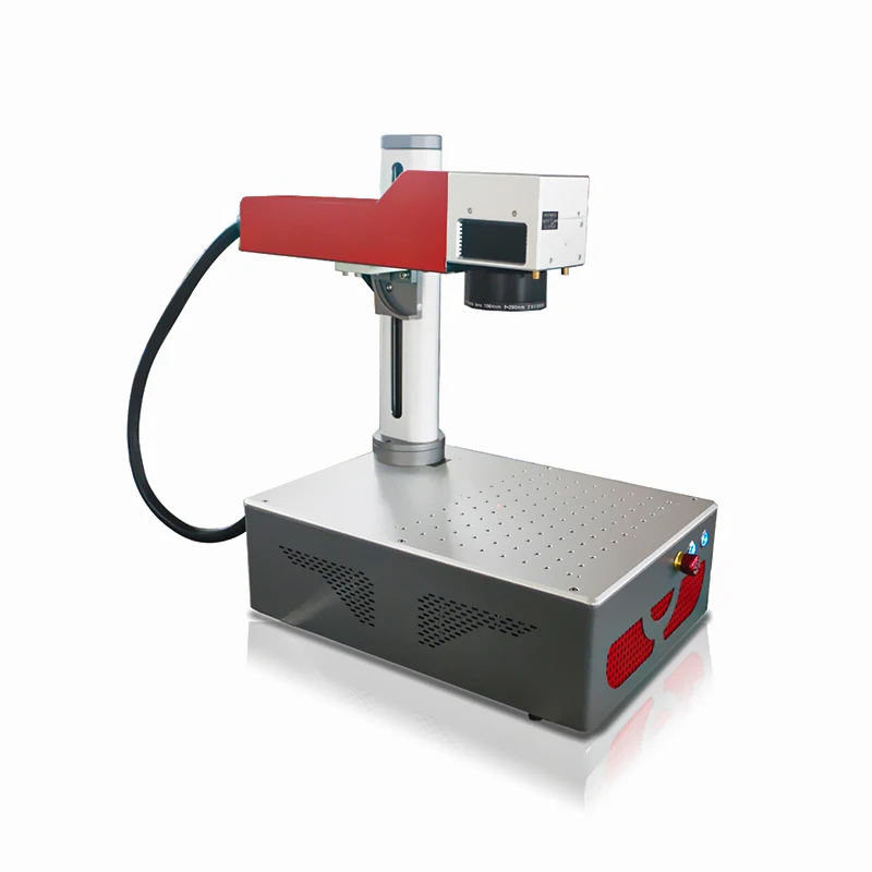 Mquina Grabado Laser 20w 30w 50w Fiber Laser Marking Machine for Metal Pvc Card Wire Cable Pipe
