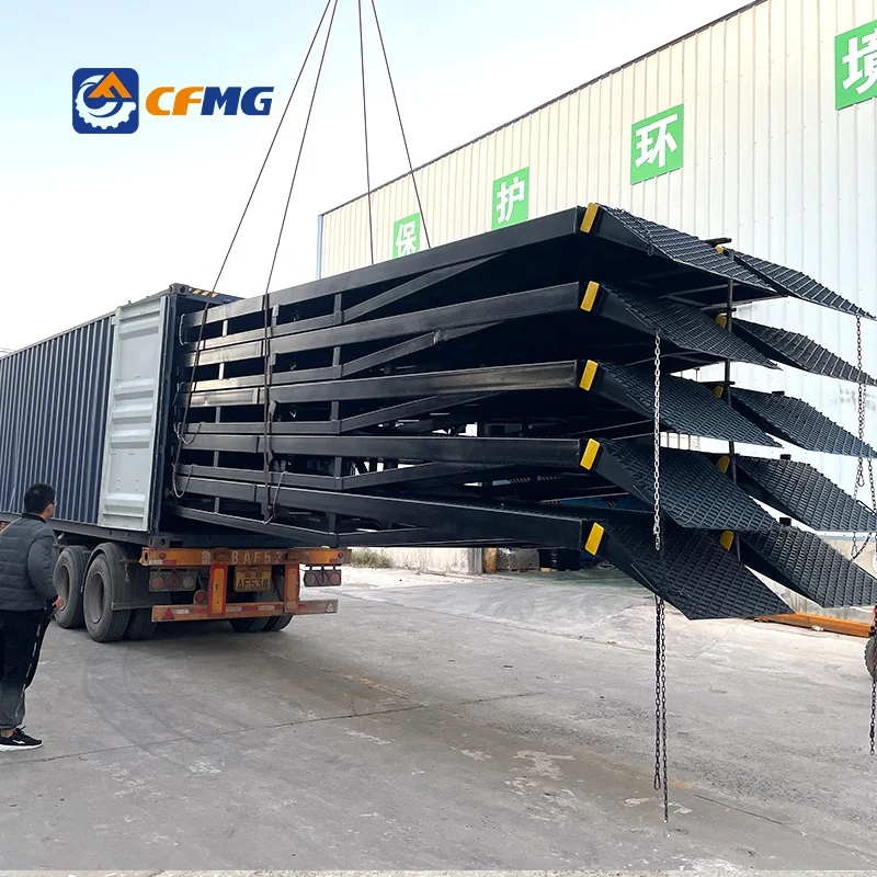 15T board dock leveler hydraulic container leveler container ramp for forklift
