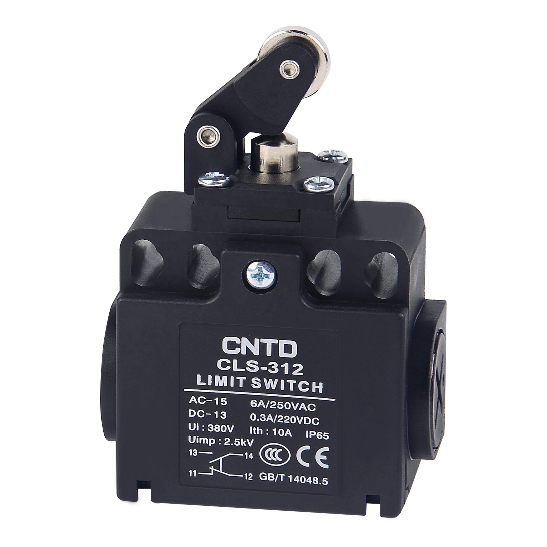 10A 380VAC Roller Punch Momentary Travel Switch IP66 Waterproof Elevator Vertical Limit