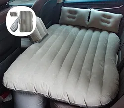 Hot sell travel Inflatable car mattress Custom PVC flocking inflatable car bed air mattress
